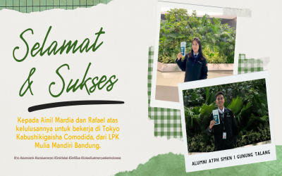Dua Alumni ATPH SMKN 1 Gunung Talang Lolos Bekerja di Tokyo