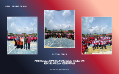 Murid Kelas X SMKN 1 Gunung Talang Tingkatkan Kedisiplinan dan Kesamaptaan